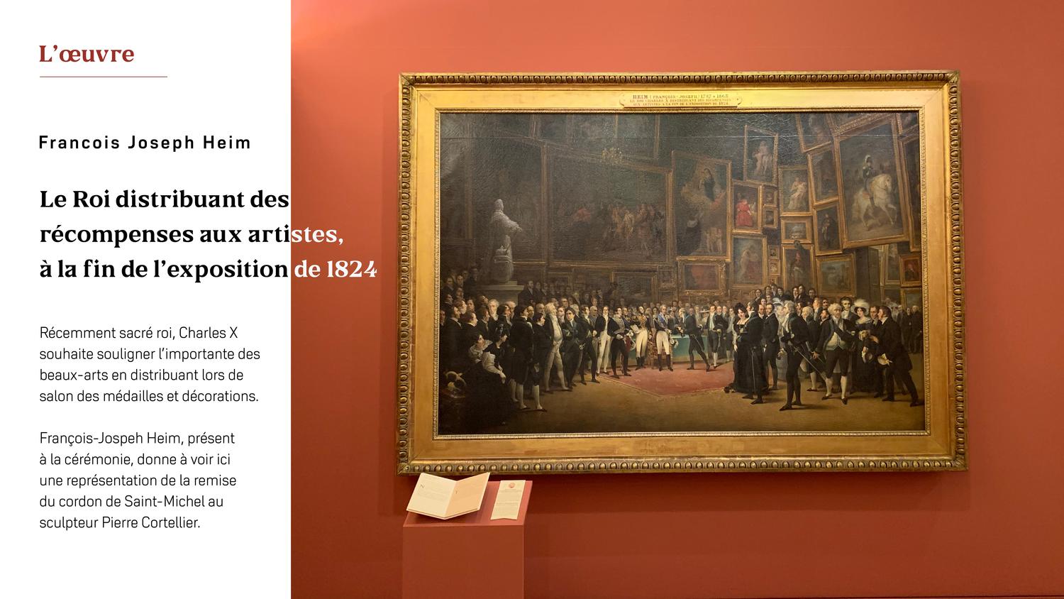 Site pour la petite Galerie du Louvre - Salon de 1827 - projet étudiant - Gobelins - 2019 © Marie-Liesse de Solages